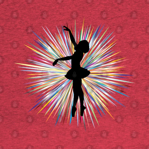 Ballerina With Tutu in Silhouette by xena